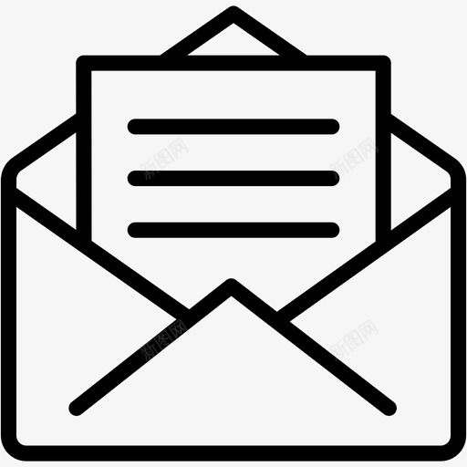 电子邮件通信信函图标svg_新图网 https://ixintu.com 信函 公开信 办公室文档3 电子邮件 通信