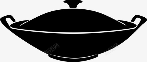 炒锅烹饪厨师图标图标