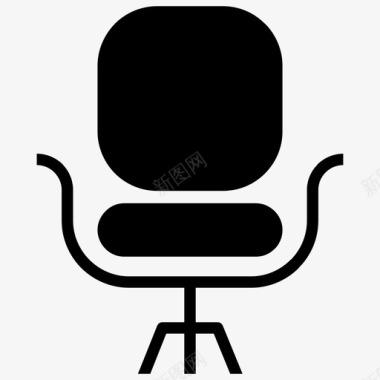 办公椅商务家具图标图标