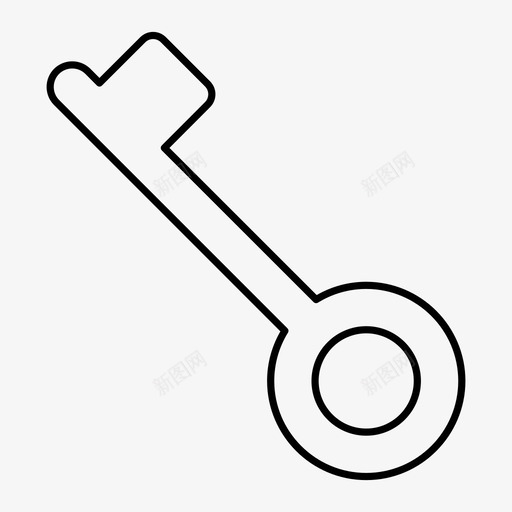 钥匙门钥匙监狱图标svg_新图网 https://ixintu.com 法律 监狱 警察 钥匙 门钥匙