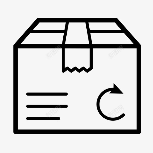 纸箱送货箱包裹图标svg_新图网 https://ixintu.com 付款 包裹 电子商务 纸箱 购物 送货箱