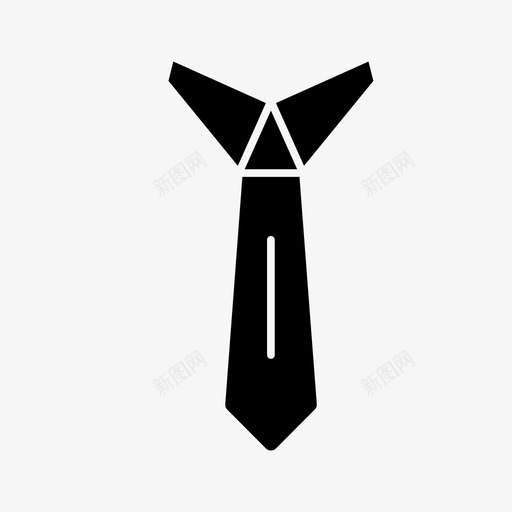 领带着装规范正式图标svg_新图网 https://ixintu.com 办公室 员工 正式 着装规范 领带