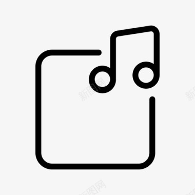 音乐备忘文件夹用户界面图标图标