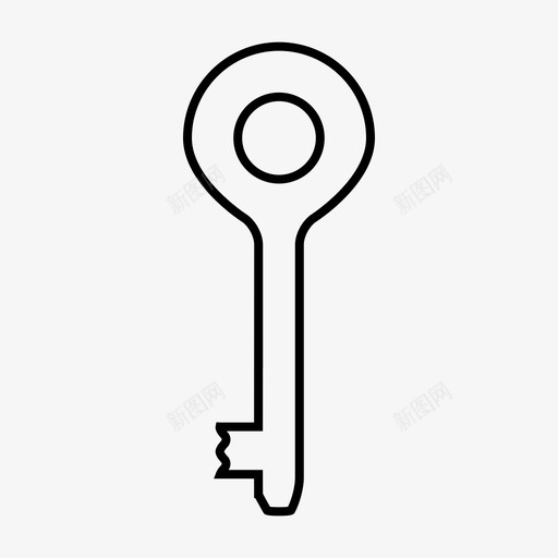 钥匙门打开图标svg_新图网 https://ixintu.com 打开 通过 钥匙 门