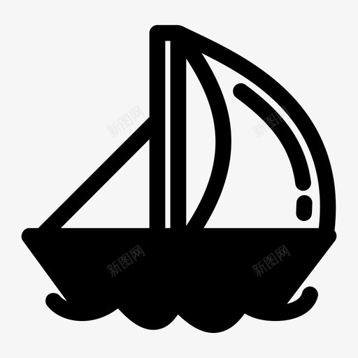 帆船海洋运输图标svg_新图网 https://ixintu.com 帆船 度假 海洋 运输