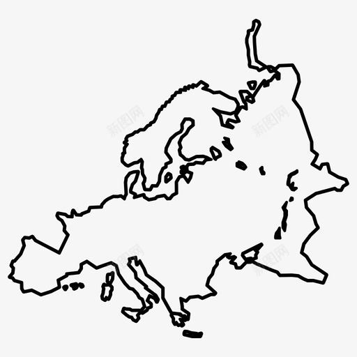 欧洲欧洲地图领土图标svg_新图网 https://ixintu.com 欧洲 欧洲地图 领土