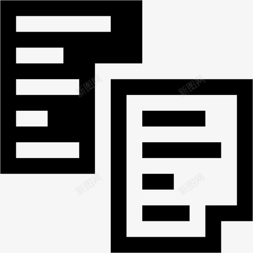 文件文档纸张图标svg_新图网 https://ixintu.com 办公室7 文件 文本 文档 纸张