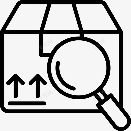 包裹跟踪物流包裹订单跟踪图标svg_新图网 https://ixintu.com 包裹跟踪 搜索包裹 物流包裹 物流配送线图标 订单跟踪
