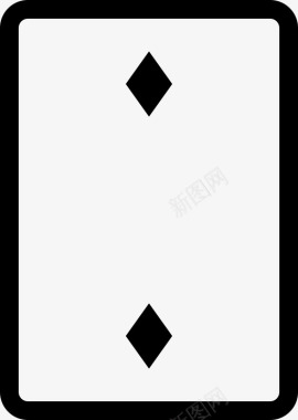 2个钻石纸牌游戏图标图标
