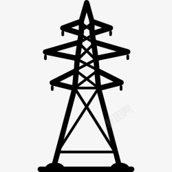 电力线电力线电网电力图标高清图片