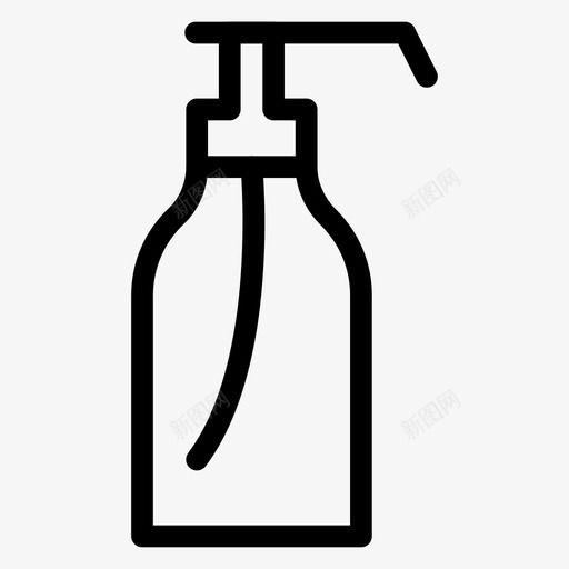 手瓶子商务图标svg_新图网 https://ixintu.com 商务 手 手护理 洗涤 瓶子 美容和水疗系列图标第一卷