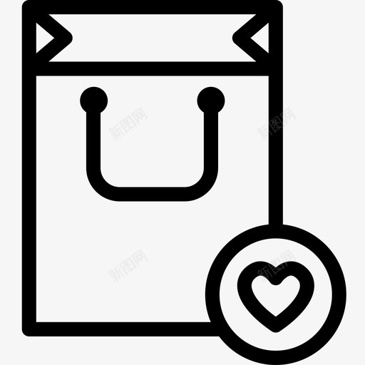 最爱的购物袋购物袋购买图标svg_新图网 https://ixintu.com 最爱的购物袋 电子商务 购买 购物袋 购物袋系列