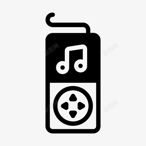 音乐播放器mp3声音图标svg_新图网 https://ixintu.com mp3 声音 用户界面 音乐和声音 音乐播放器