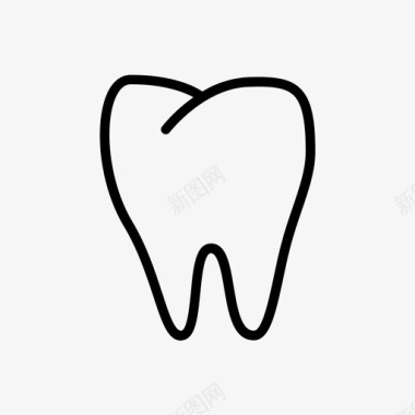 牙齿健康人类图标图标