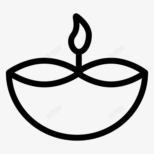 生日商务蜡烛图标svg_新图网 https://ixintu.com 商务 火炬 灯光 生日 美容和spa系列图标第1卷 蜡烛