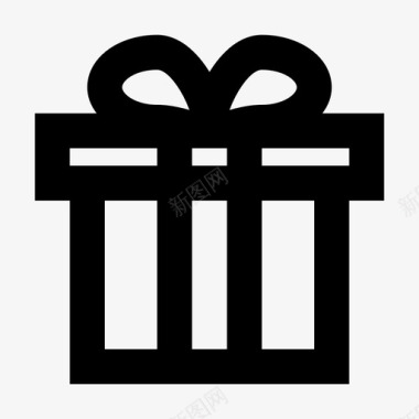 礼品免费购物商业材料图标图标
