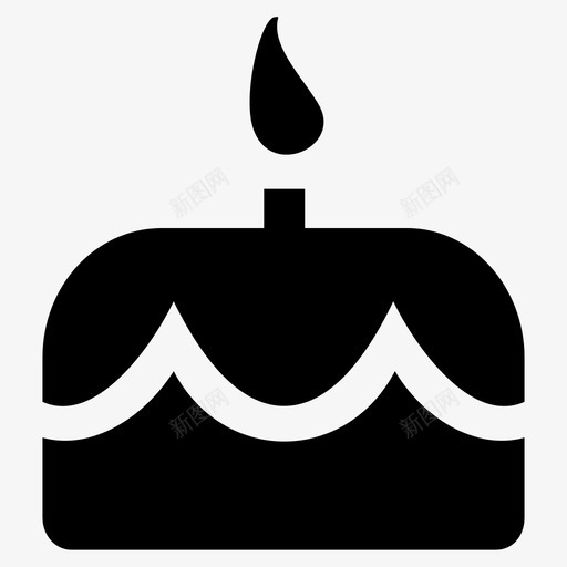 生日蛋糕甜点食物图标svg_新图网 https://ixintu.com 甜点 生日蛋糕 食物