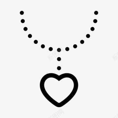 心形珠宝心形爱情图标图标