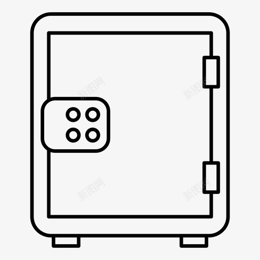 保险箱银行现金图标svg_新图网 https://ixintu.com 保险库 保险箱 存款 现金 警察 钱 银行