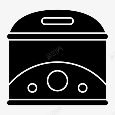 油炸锅设备厨房用具图标图标