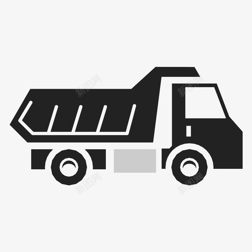 自卸卡车汽车运输工具图标svg_新图网 https://ixintu.com 卡车 汽车 自卸卡车 运输工具
