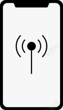 iphonex移动网络信号应用程序智能手机图标图标