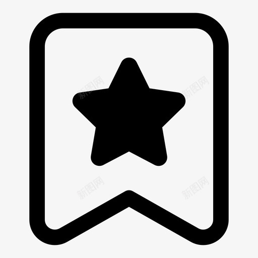 书签收藏夹费率图标svg_新图网 https://ixintu.com 书签 收藏夹 星级 费率 阅读
