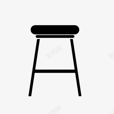 凳子椅子家具图标图标