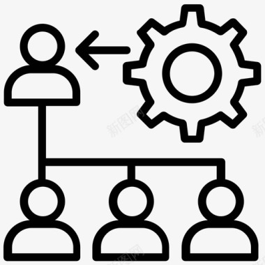 集团管理企业管理公司结构图标图标