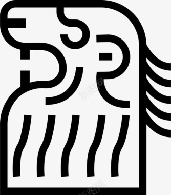 狮子动物权威图标图标