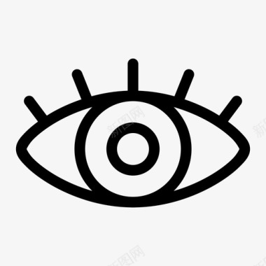 眼睛瞳孔视野图标图标