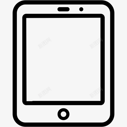平板电脑设备ipad图标svg_新图网 https://ixintu.com ipad object1 响应式 平板电脑 技术 设备