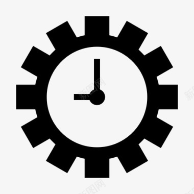 工作时间时钟截止日期图标图标