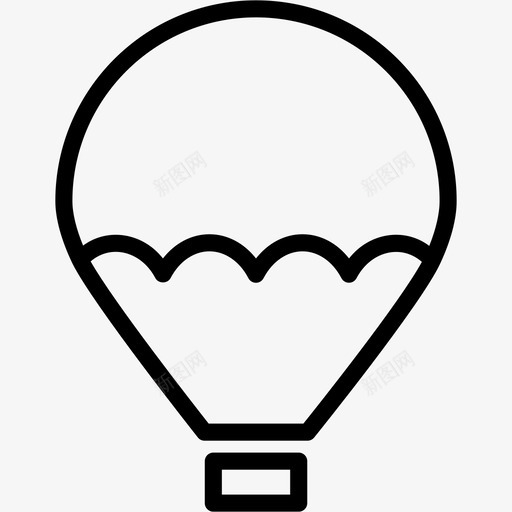 气球飞行热图标svg_新图网 https://ixintu.com 气球 热 运输 飞行