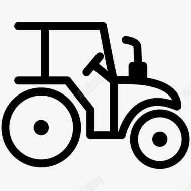 拖拉机农业农民图标图标
