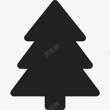 松树圣诞树云杉图标图标