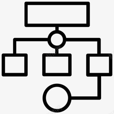 规划层次结构网络共享图标图标