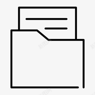文件夹文件信封文件夹信件图标图标