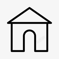 宾馆住宅名片住宅公寓宾馆图标高清图片