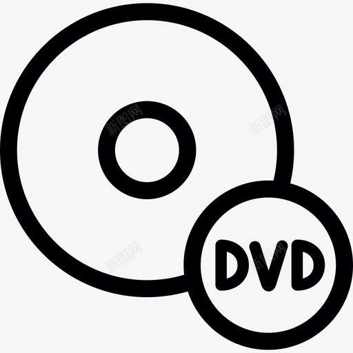 DVD播放器接口媒体和技术图标svg_新图网 https://ixintu.com DVD播放器 媒体和技术 接口