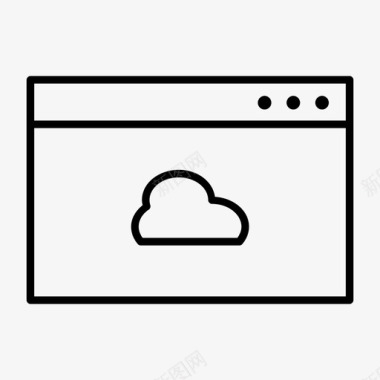 网络浏览器云云服务互联网接入图标图标
