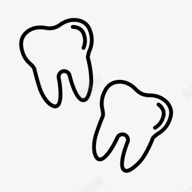 牙齿乳牙牙医图标图标