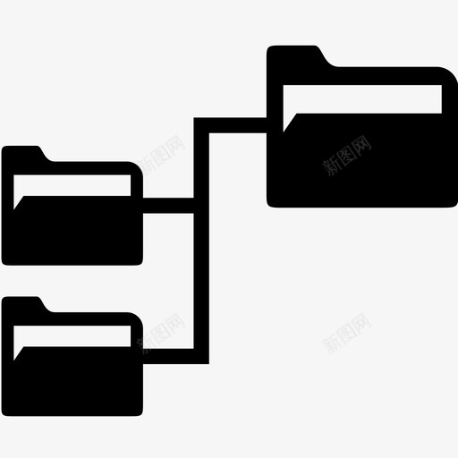 文件夹数据文档图标svg_新图网 https://ixintu.com 办公室 数据 文件夹 文件夹图标3 文档 纸张