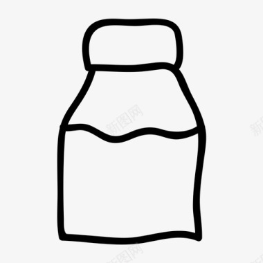 瓶子食品瓶食品容器图标图标