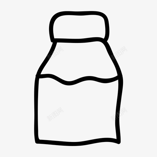 瓶子食品瓶食品容器图标svg_新图网 https://ixintu.com 瓶子 食品和饮料 食品容器 食品瓶