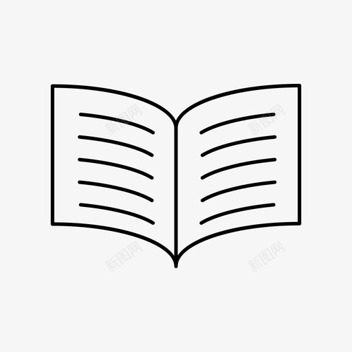 书打开打开书图标svg_新图网 https://ixintu.com 书 打开 打开书 看书