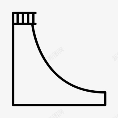青少年活动到期滑板坡道活动碗图标图标