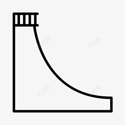 滑板坡道活动碗图标svg_新图网 https://ixintu.com 公园 活动 溜冰 滑板坡道 碗 青少年