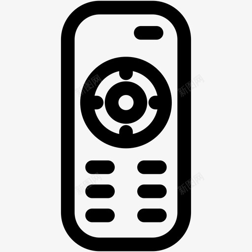 遥控器按钮电影图标svg_新图网 https://ixintu.com 按钮 电影 电视 科技 遥控器