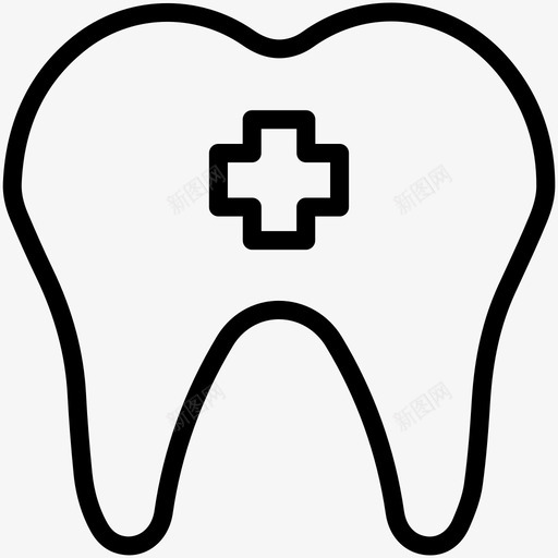 牙齿牙医医生图标svg_新图网 https://ixintu.com 医生 医疗健康5 牙医 牙齿
